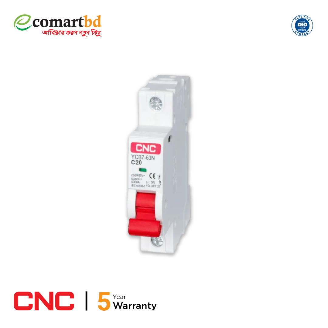 MCB SINGLE Pole Circuit Breaker 20A (CNC)
