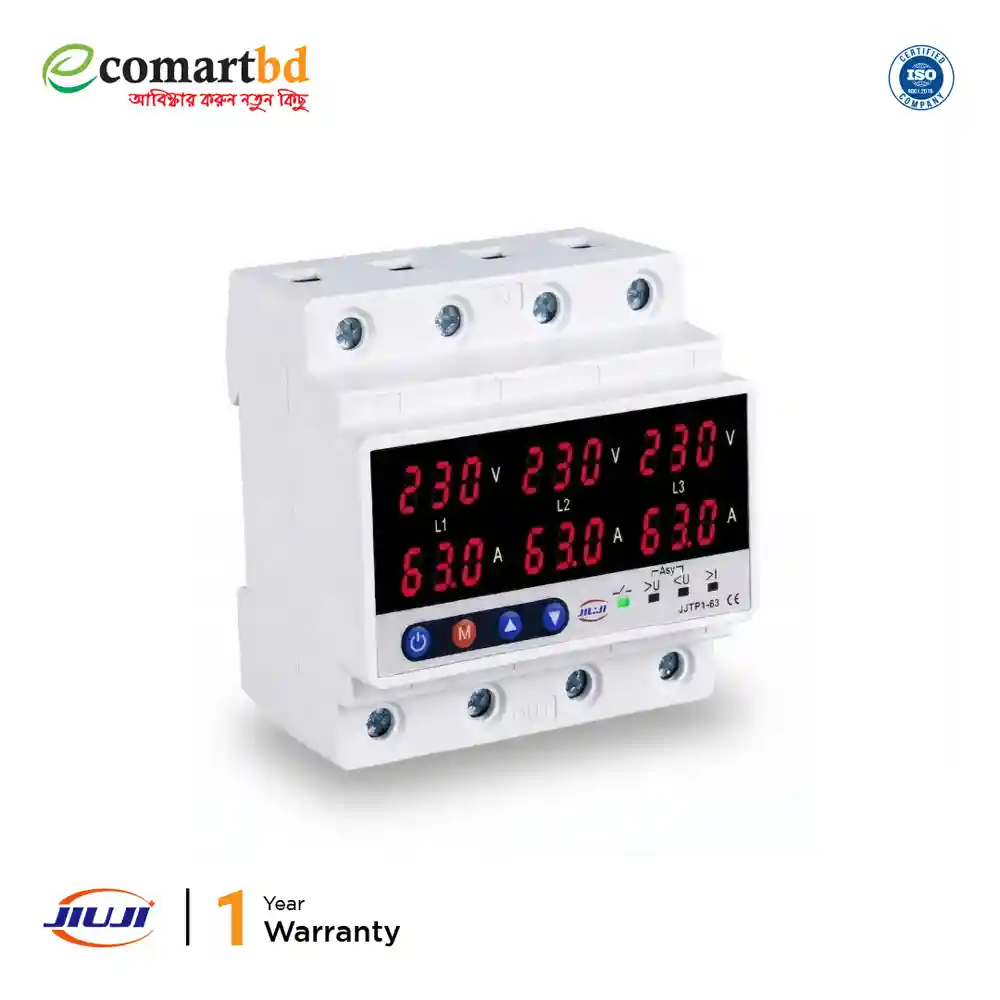 Three Phase Voltage & Current Protector-63A