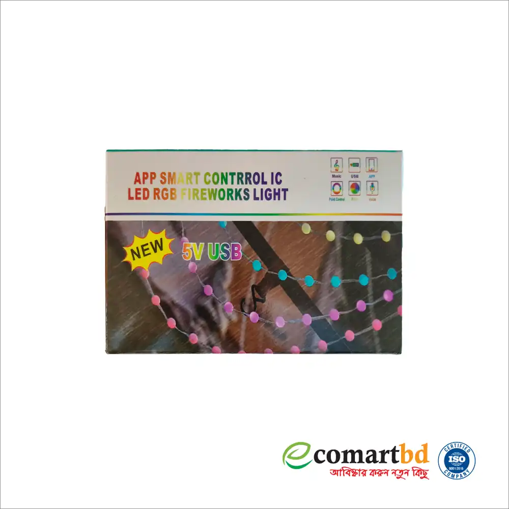 5M Multicolor RGB LED strip light kit with a remote control