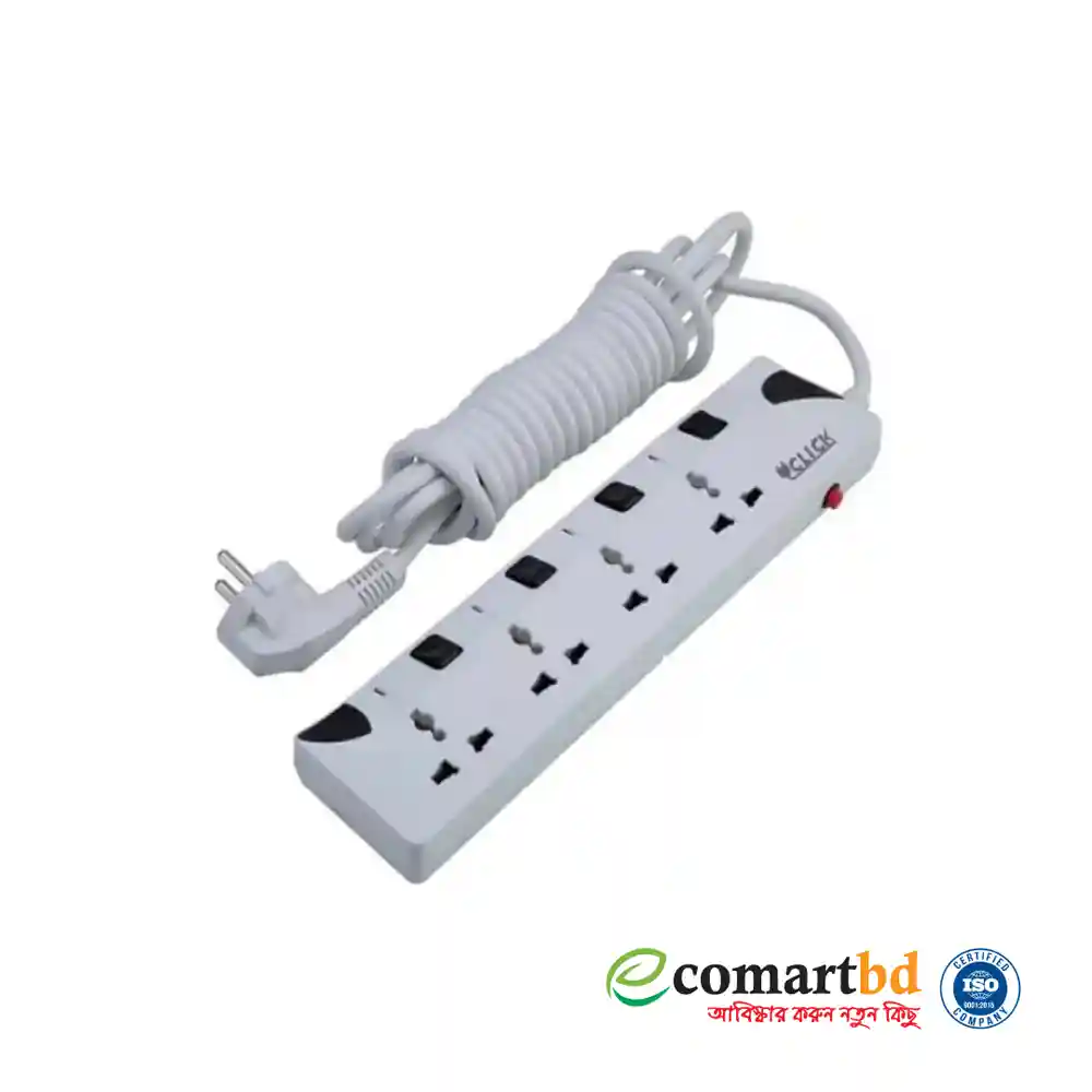 Click Multiplug 3 Pin 4 Soket (3 Metre)