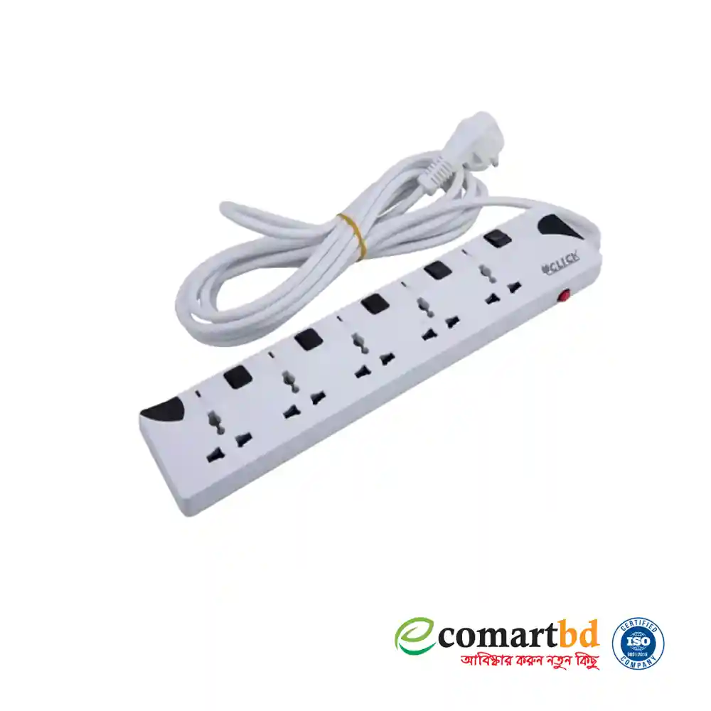 Click Multiplug 3 Pin 5 Soket (5 Metre)