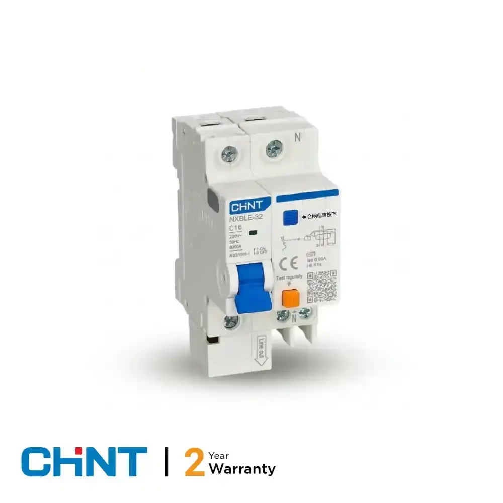16A Residual Current Breaker with Over-Current (RCBO) 1P+N