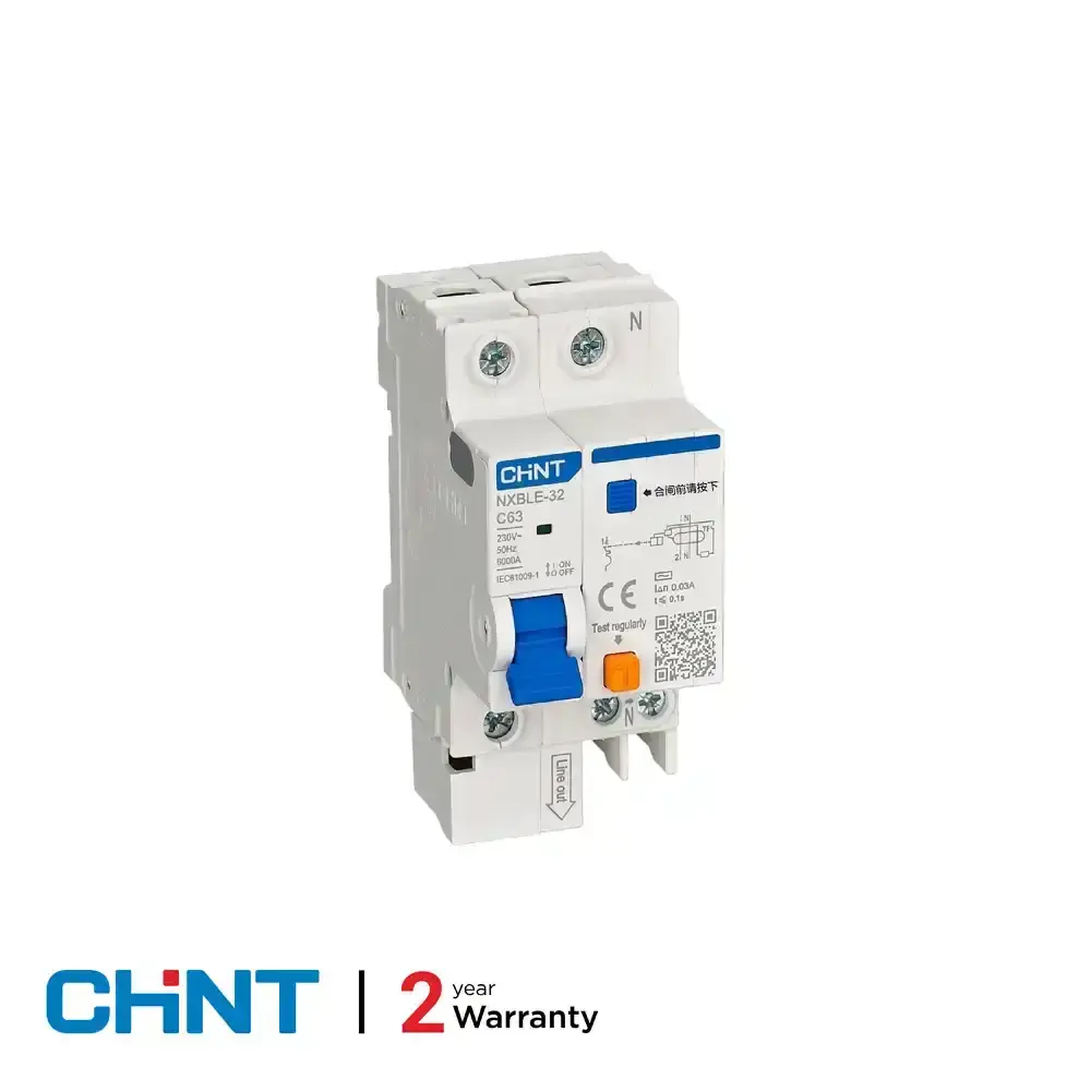 63A Residual Current Breaker with Over-Current (RCBO)-1P+N