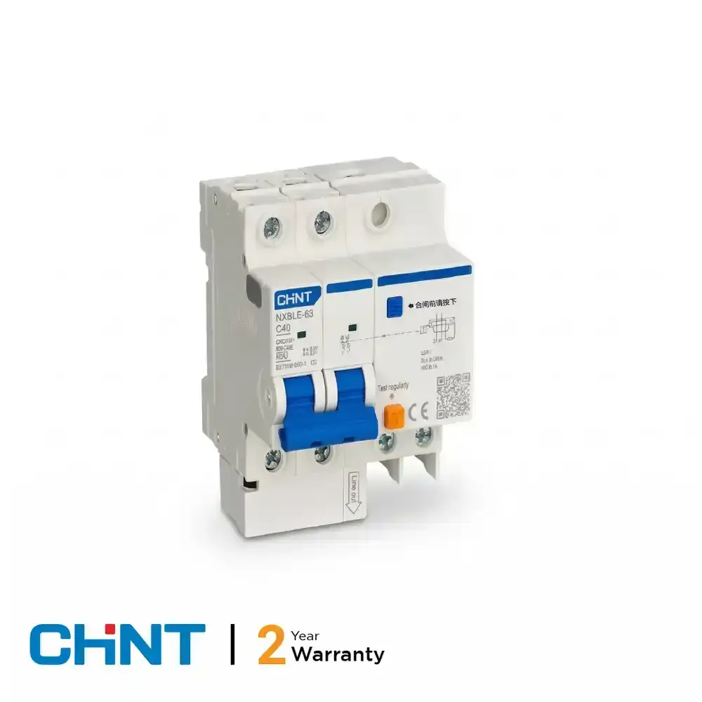 40A Residual Current Breaker with Over-Current (RCBO) 2 Pole